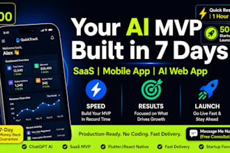 mobile app development saas mvp builder ai web app startup
