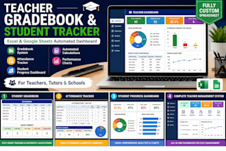 create a teacher planner, attendance tracker, student tracker dashboard