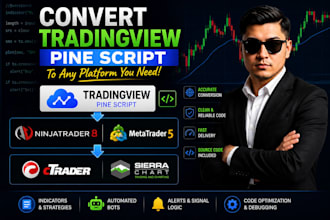convert tradingview pine script to ninjatrader, sierra chart, mt5, or ctrader