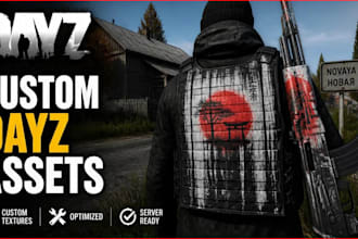 create custom dayz clothing, weapons, gears, and skins for your server