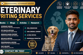 do veterinary article, dog training, blog posts, ebook, veterinary medicine