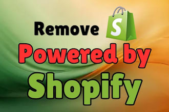 remove powered by shopify from shopify dropshipping website