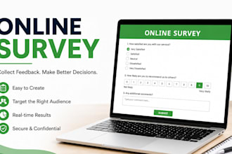 design, conduct professional survey forms for research and feedback