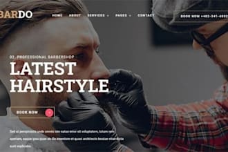 design squarespace barbershop website barber website hair salon booking website