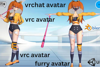 do custom vrchat avatar vrc avatar furry avatar vr character nsfw