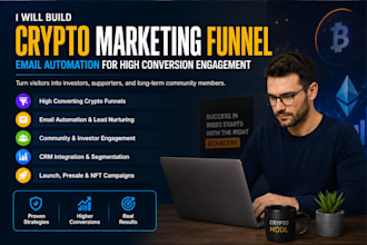 build crypto marketing funnel email automation for high conversion engagement