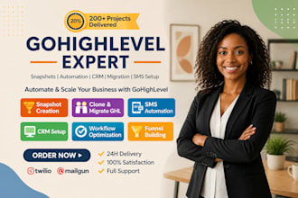 develop custom gohighlevel snapshots, clone systems,automate workflows
