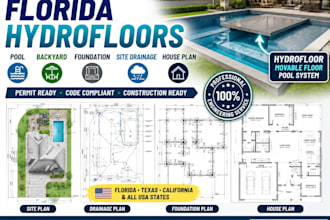 draw florida hydrofloors pool backyard foundation site drainage house plan