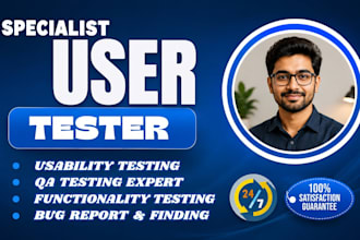 offer QA testing,app testing,web testing,penetration testing for bugs and report