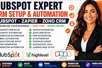 setup hubspot crm gohighlevel zoho crm automation and sales funnels