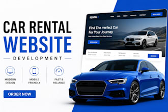 develop car rental booking website in 24 hours
