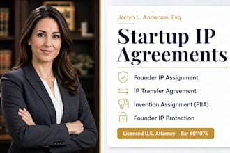 prepare founder IP ownership protection contracts for startups attorney