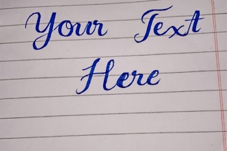 do neat handwriting work for your documents and assignments