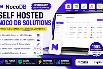 build self hosted nocodb database CRM and automation system for your business