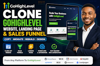 lone gohighlevel website, copy ghl landing page and sales funnel