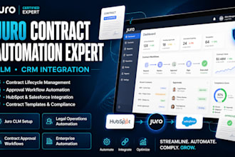 build juro contract automation system, legal operations with hubspot integration