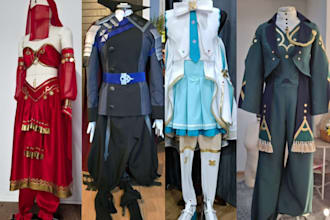 sew cosplay costume fabric cosplay creation anime cloth pattern pepakura design