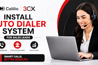 install auto dialer system for sales leads, telemarketing, cold calling agent