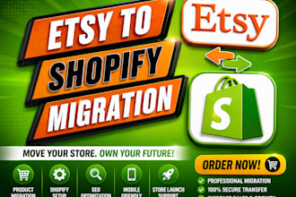 migrate your shop from etsy to shopify professionally