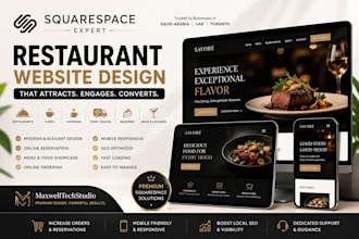 build squarespace restaurant website design, catering website, cafe website