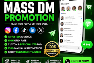 do instagram mass dm, telegram mass dm