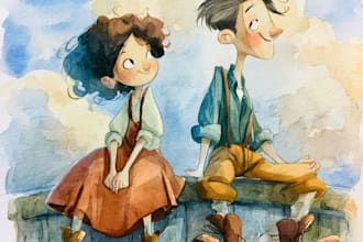illustrate children story book illustration, story book, book illustration