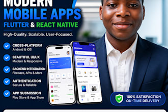develop flutter, react native and  ai apps