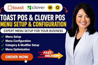 upload and configure menu items in toast and clover pos