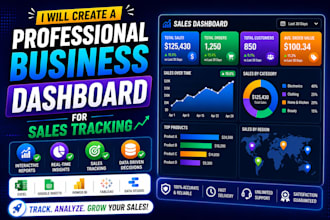 create a professional business dashboard for sales tracking
