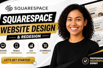 build squarespace website design or squarespace website redesign squarespace