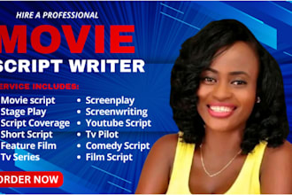 write movie script screenplay film script screenwriting comedy script stage play