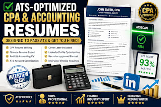 write CPA, finance, audit and accounting resumes that pass ats systems