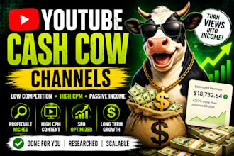 create youtube channel setup, SEO and automation service