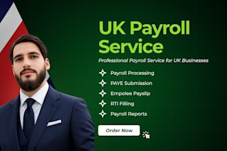 run UK payroll, paye, pensions and rti filing