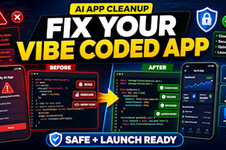 make your vibe coded app safe, scalable, and app store ready
