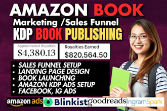 do amazon kindle KDP ads book publishing booktok ebook marketing sales funnel
