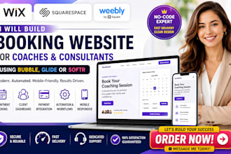 build bubble glide softr booking website for coaches consultants