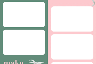 design modern photobooth templates and photo strips for events