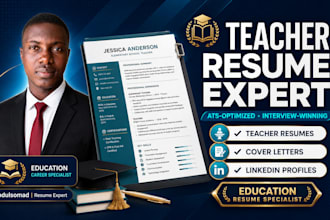 write an ats optimized teacher resume with cover letter