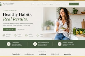 create squarespace health coach website fitness coaching website wellness site
