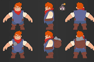 do game design and character design, game animation