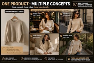 create realistic ai lifestyle product photography for e commerce brand