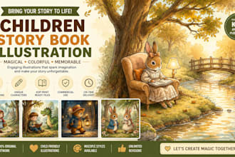 children story book illustration children story children story book illustratio
