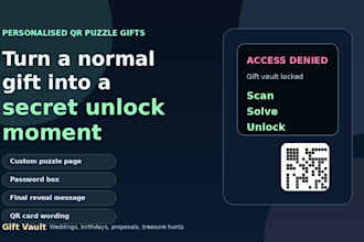 create a personalised qr puzzle gift website