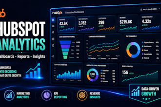 create hubspot dashboards, reports and marketing analytics