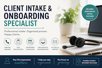 handle client intake and qualifying leads