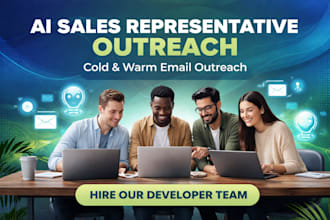 setup ai sales representative outreach,cold email warmup outreach,ai sales agent
