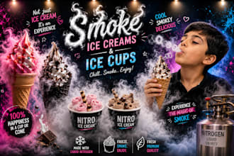 design professional banner, flex, poster and social media graphics