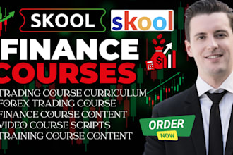 create skool finance course content, passive income course, forex trading course