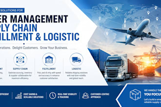 manage your order processing, supply chain and logistics operations